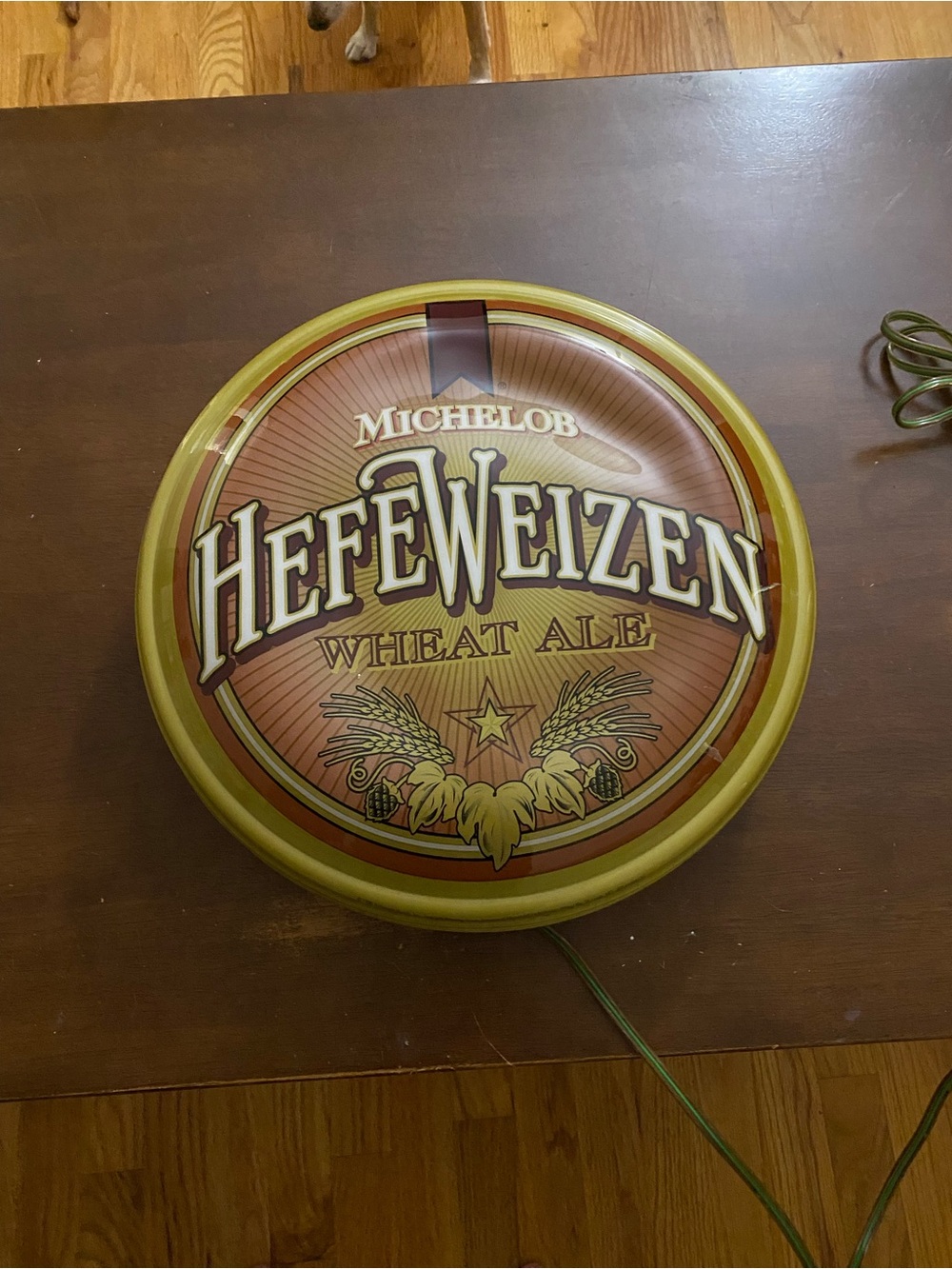 Michelob Hefeweizen Wheat Ale Lighted Sign - Red and Gold